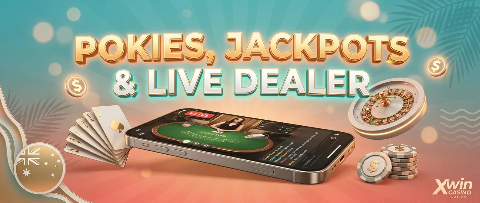 Pokies, Jackpots& Live Dealer